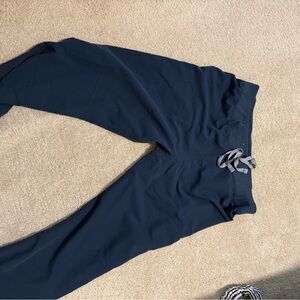 Caribbean blue Livingston figs scrub pants